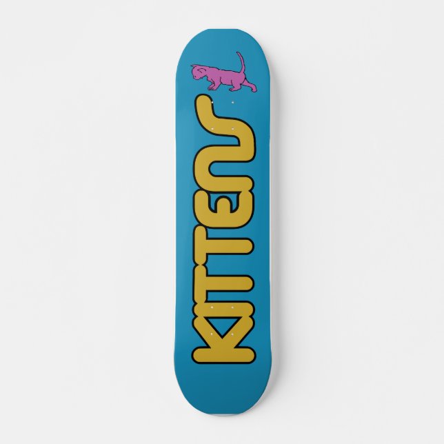 Kittens Old School Board Skateboard (Front)