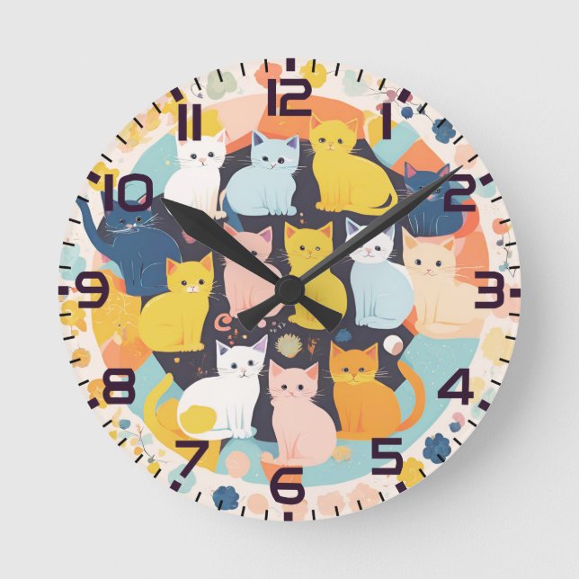 Kittens on the clock (Front)