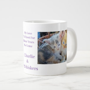 Kittens Photo Quote Large Coffee Mug