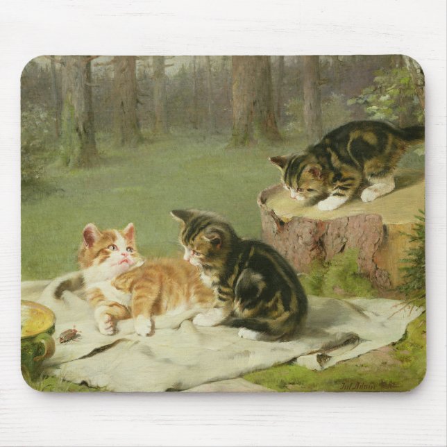 Kittens Playing Mouse Pad (Front)