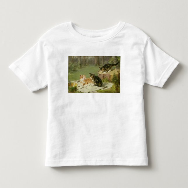Kittens Playing Toddler T-Shirt (Front)