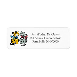Kittens Return Address Mail Labels Stickers