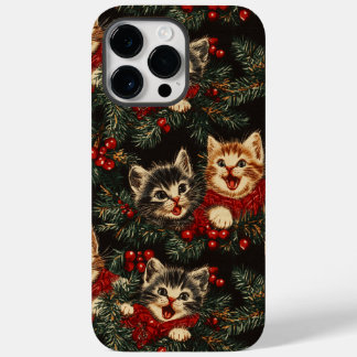 Kittens Singing O Christmas Tree In Sweaters Case-Mate iPhone 14 Pro Max Case