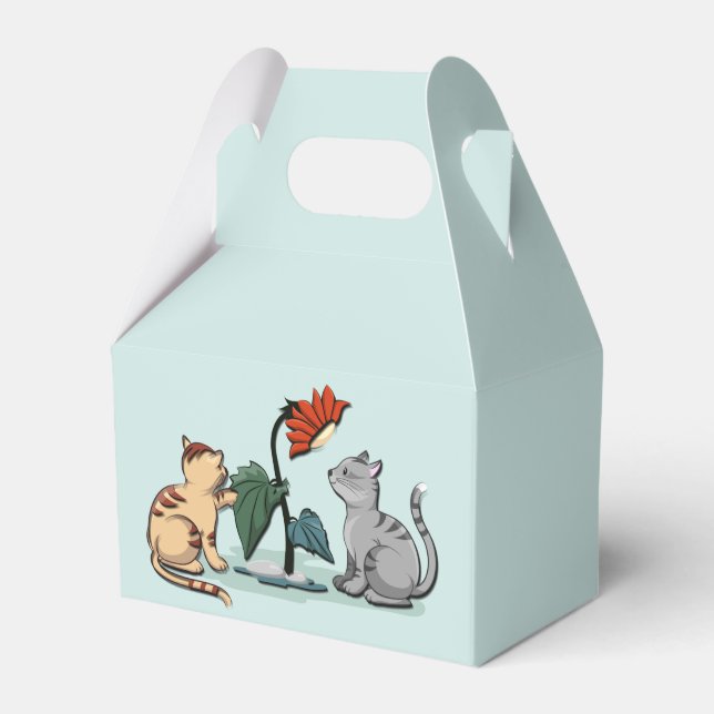 Kittens Summer Delight Flower Game Favour Box (Front Side)