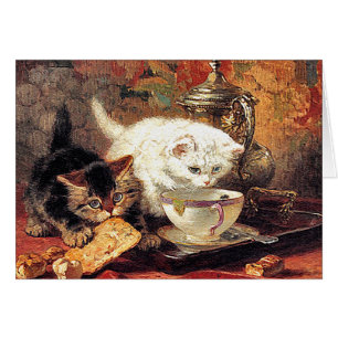 Kittens -Tea for Two - Cat Painting