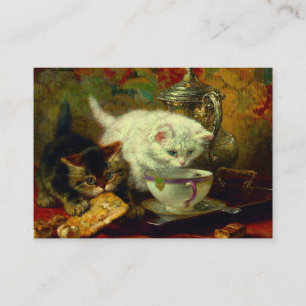 Kittens Tea Party Enclosure Card