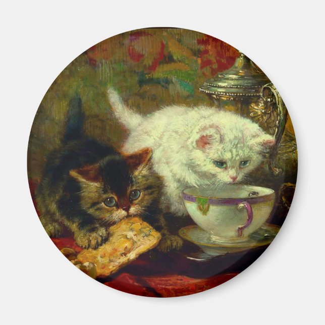 Kittens Tea Party Magnet (Front)