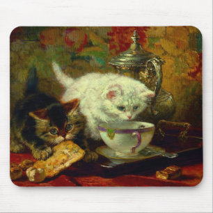 Kittens Tea Party Mouse Pad