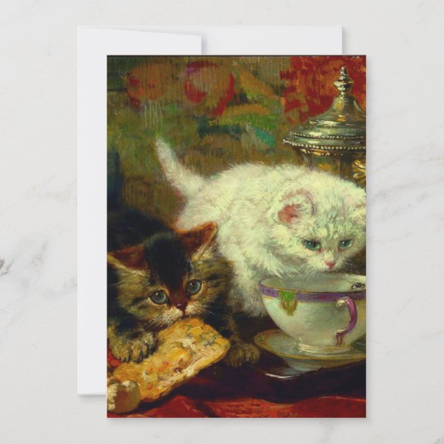 Kittens Tea Party Save The Date (Front)