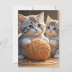 Kittens Thank You Card