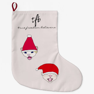 #KittensAgainstAISlop I Large Christmas Stocking