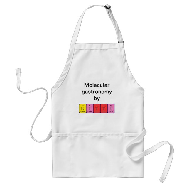 Kitti periodic table name apron (Front)