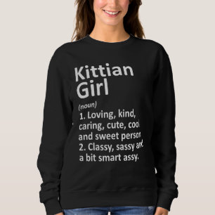 Kittian Girl Saint Kitts And Nevis Country Roots Sweatshirt