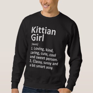 Kittian Girl Saint Kitts And Nevis   Country Roots Sweatshirt