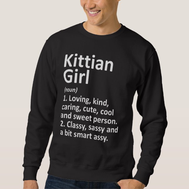 Kittian Girl Saint Kitts And Nevis   Country Roots Sweatshirt (Front)