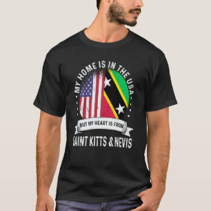 Kittian Nevisian American Patriot Grown Home USA F T-Shirt