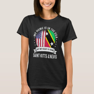 Kittian Nevisian American Patriot Grown Home USA F T-Shirt