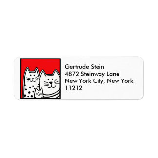 Kitties Address Label Return Address Label