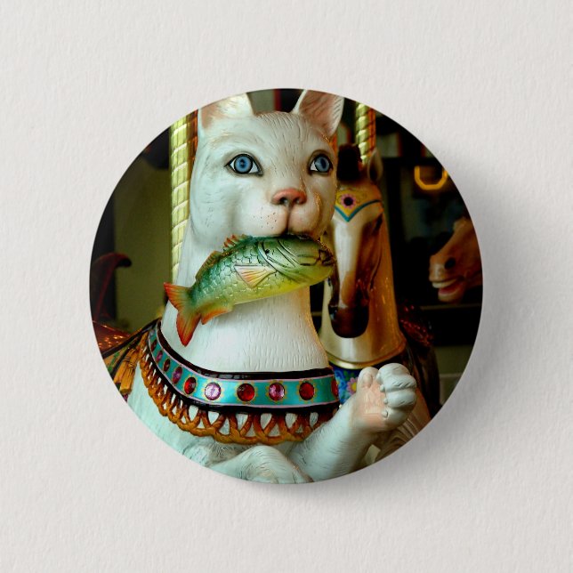 Kitty 6 Cm Round Badge (Front)