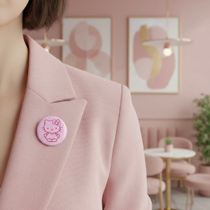 Kitty 6 Cm Round Badge