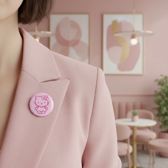 Kitty 6 Cm Round Badge (Creator Uploaded)