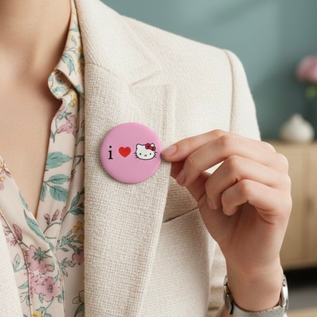 Kitty 6 Cm Round Badge (Creator Uploaded)