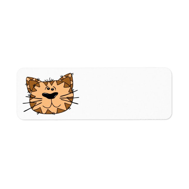 Kitty address label return address label (Front)