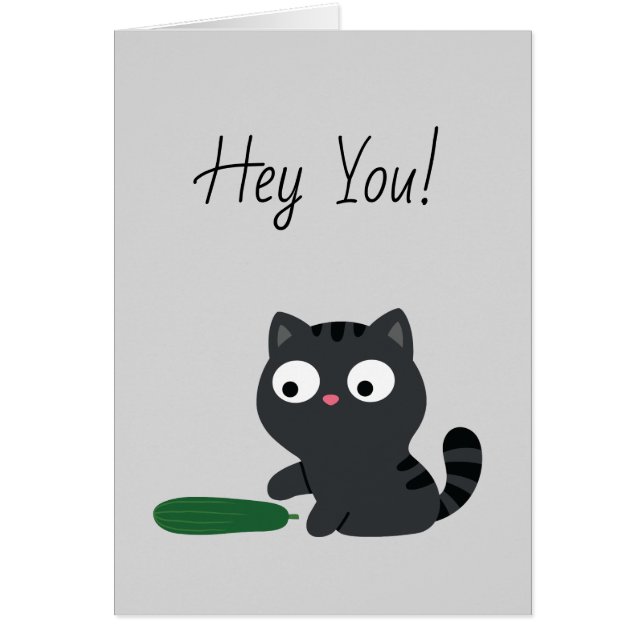 Kitty and Cucumber Illustration (Front)