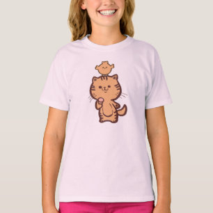 Kitty and Little chicken T-Shirt