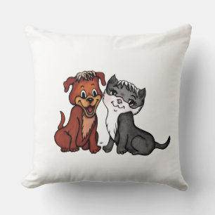 Kitty and Puppy Cushion