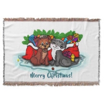 Kitty and Puppy , Happy XMas