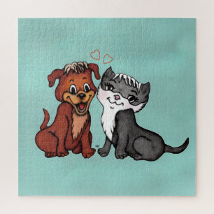 Kitty and Puppy Jigsaw Puzzle