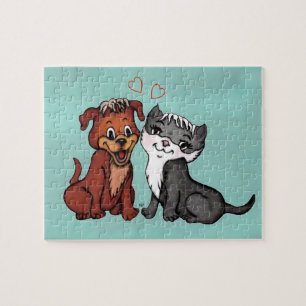 Kitty and Puppy Jigsaw Puzzle