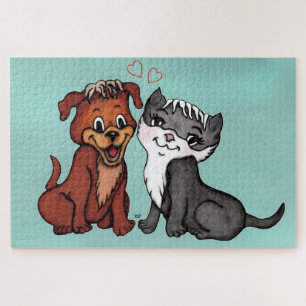 Kitty and Puppy Jigsaw Puzzle