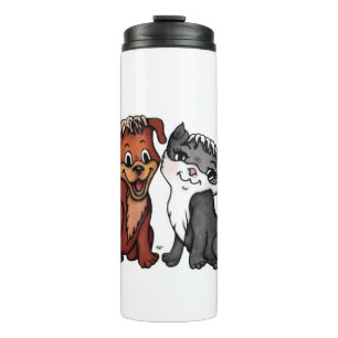 Kitty and Puppy Thermal Tumbler