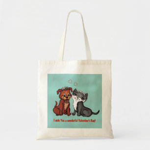 Kitty and Puppy Tote Bag