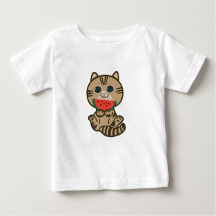 kitty and watermelon baby T-Shirt