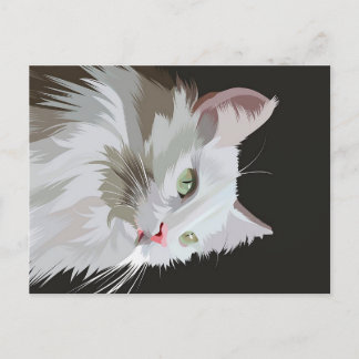 Kitty Animal Lovers Gift  Holiday Postcard