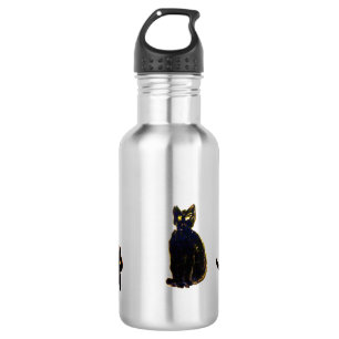 Kitty Art Cute Black Cats 532 Ml Water Bottle