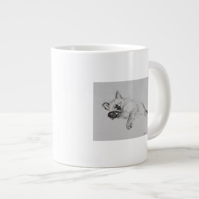 Kitty 'Baby' Large Coffee Mug (Front Right)
