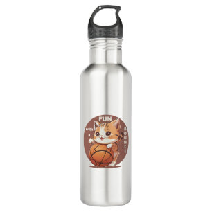 kitty basketball 710 ml water bottle