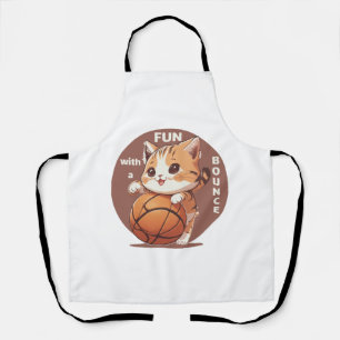 kitty basketball apron