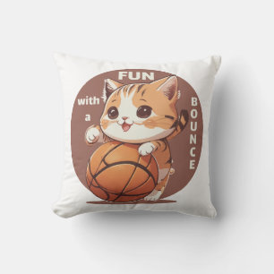 kitty basketball cushion