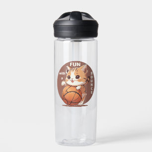kitty basketball water bottle