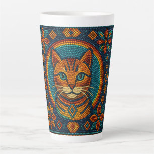 Kitty Bead Design Latte Mug