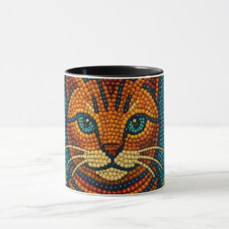 Kitty Bead Design Mug