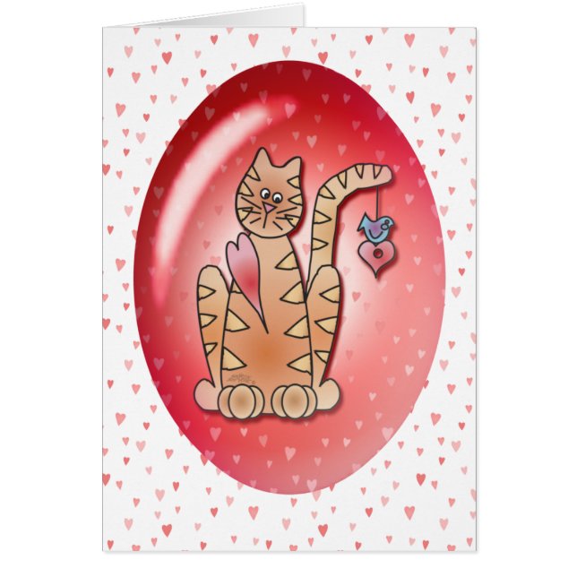 KITTY, BIRD & HEARTS by SHARON SHARPE (Front)