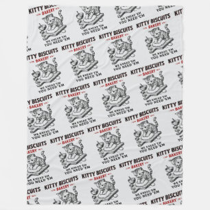 Kitty Biscuits Bakery Fleece Blanket