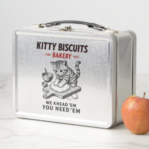 Kitty Biscuits Bakery Metal Lunch Box