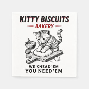 Kitty Biscuits Bakery Napkin